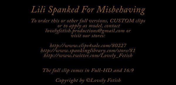  Clip 17Lil Lili Spanked for Misbehaving - DS - Full Version Sale $14